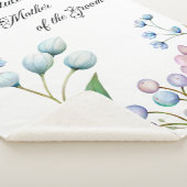 Elegante florale Hochzeit Soft Botanical Romance Sherpadecke (3/4)