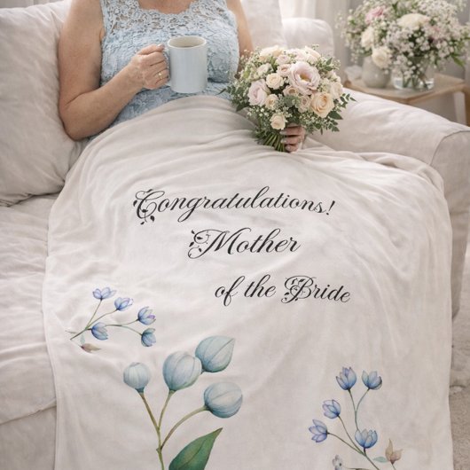 Elegante florale Hochzeit Soft Botanical Romance Sherpadecke