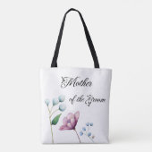 Elegante florale Hochzeit Soft Botanical Romance Tasche (Rückseite)