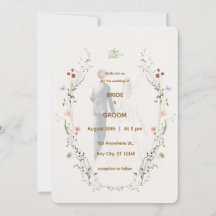 Elegante Florale Hochzeits-Einladung | Romantisch