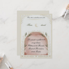 Elegante Florale Hochzeits-Einladungsvorlage