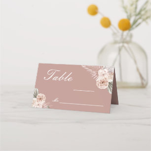 Elegante Florale Hochzeits-Platzkarte Platzkarte