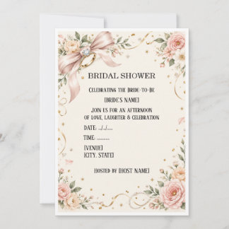 Elegante Florale Hochzeitsdusche-Einladung Einladung