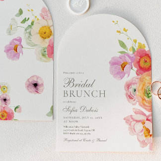 Elegante Florale Hochzeitsdusche-Einladung Einladung