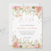Elegante florale Hochzeitsfeier "We Do" Einladung (Vorderseite)