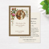 Elegante florale Hochzeitskarte (Schreibtisch)
