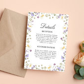 Elegante florale Hochzeitskarte Einladung