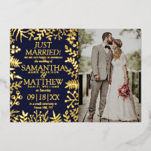 Elegante florale Hochzeitskarte Foto