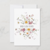 Elegante florale Hochzeitskarte RSVP Karte (Vorderseite)