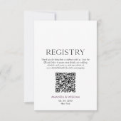 Elegante florale Hochzeitskarte RSVP Karte (Rückseite)