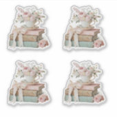 Elegante Florale Ihr Nächstes Kapitel Brautparty  Aufkleber (Vorderseite)