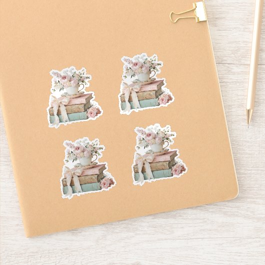 Elegante Florale Ihr nächstes Kapitel Junggesellin Aufkleber (Notizbuch)