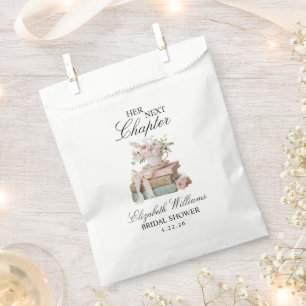 Elegante Florale Ihre Nächste Kapitel Brautparty Geschenktütchen