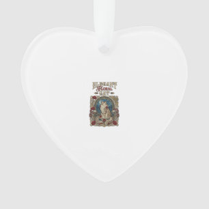 Elegante florale Katze Art Nouveau Vintage Vektor Ornament