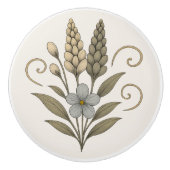 Elegante florale Ker Keramikknauf (Vorderseite)