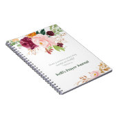 Elegante florale Kolossians 4:2 Prayer Journal Notizblock (Rechte Seite)