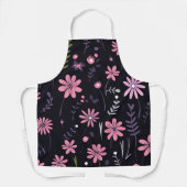 Elegante florale Küche Schürze mit maßgeschneidert (Vorderseite)