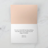 Elegante florale Kunst Schwiegermutter glücklicher Karte (Innenseite)