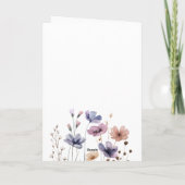 Elegante florale Mama Happy Mütter Day Card Dankeskarte (Rückseite)