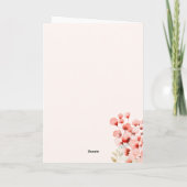 Elegante florale Mama Happy Mütter Day Card Dankeskarte (Rückseite)