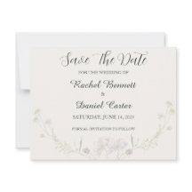Elegante Florale Minimale Hochzeit Save the Date K