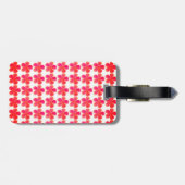 elegante florale moderne Monografie Gepäckanhänger (Rückseite horizontal)