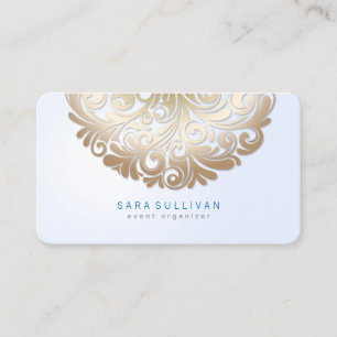 Elegante florale Motif Event Planner Business Card Visitenkarte