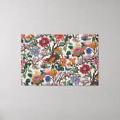 Elegante, florale Muster farbenfrohe trendige Blum Leinwanddruck (Vorderseite)