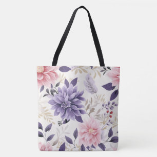 Elegante florale Muster Tote Bag Tasche