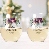 Elegante florale Mutter des Brautgartens Weinglas Ohne Stiel