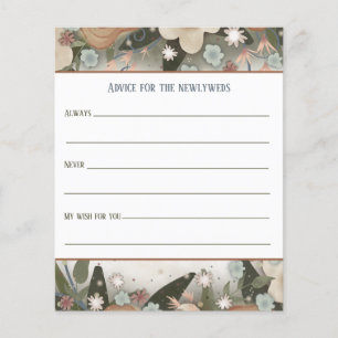 Elegante florale Newlywed Inspirivity Cards