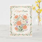 Elegante Florale Oster-Segen-Brunch-Einladung Karte (Gelbe Blume)