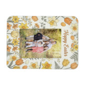 Elegante Florale Oster-Segen-Brunch-Einladung Magnet (Horizontal)