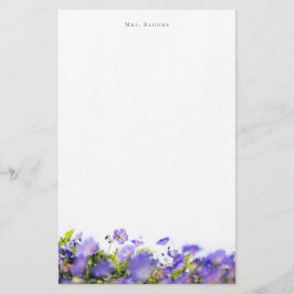 Elegante florale Personalisierte Briefpapier