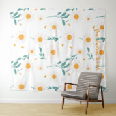 Elegante florale personalisierte Wörter Wandteppich (Beispiel (Horizontal))