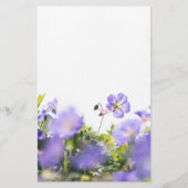 Elegante florale Personalisierung Briefpapier (Rückseite)