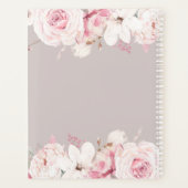 Elegante, florale Planer-Hardcover Planer (Rückseite)
