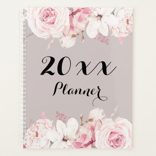 Elegante, florale Planer-Hardcover Planer (Vorderseite)