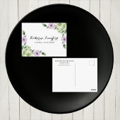 Elegante florale Postkarte | Anpassbare Vorlage