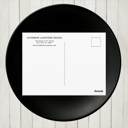 Elegante florale Postkarte | Anpassbare Vorlage