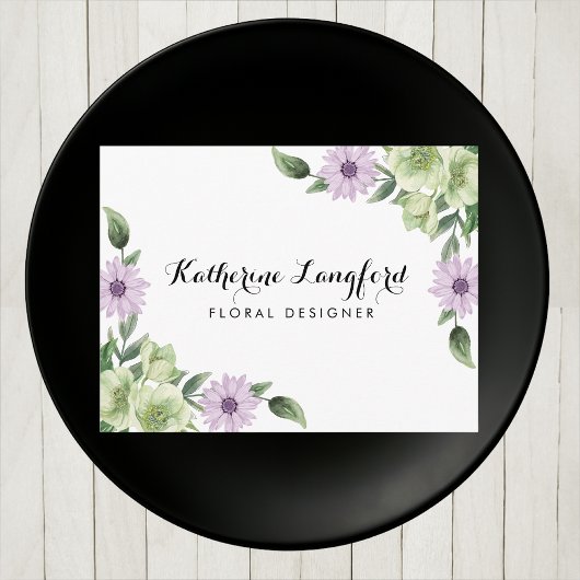 Elegante florale Postkarte | Anpassbare Vorlage