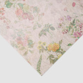 Elegante florale Romantische Rosa Hochzeit Wilde B Seidenpapier (Ausschnitt)