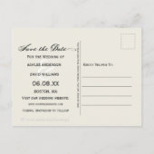 Elegante, florale Rosa Orchideen Blume Ankündigungspostkarte (Rückseite)