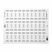 Elegante Florale Rose Schwarz & Weiß Minimalistisc (Vorne)