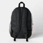 Elegante Florale Rucksack (Rückseite)