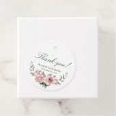 Elegante florale Rustikale Rosenhochzeit Geschenkanhänger (Beispiel)