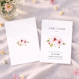 Elegante, florale Save the Date-Karte Ankündigung