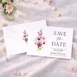 Elegante, florale Save the Date-Karte Ankündigung