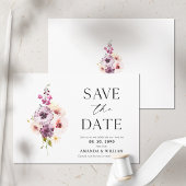 Elegante, florale Save the Date-Karte Ankündigung