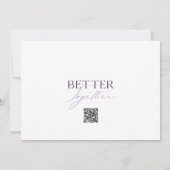 Elegante, florale Save the Date-Karte Date (Rückseite)